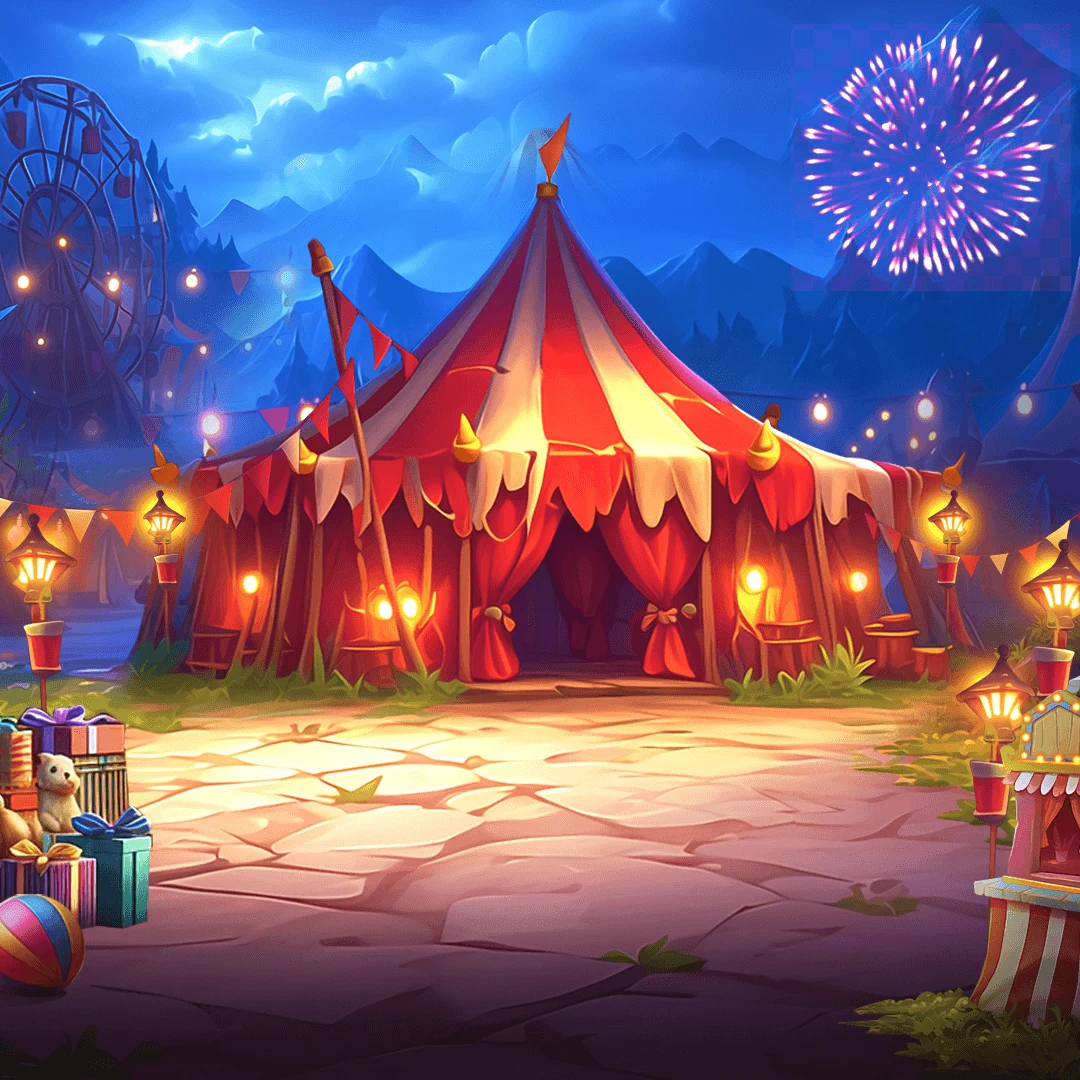 Circus Slot Game Environment Circus Slot Game Environment