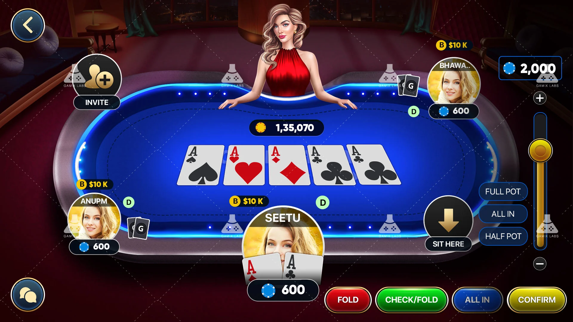 Poker Game Screenshot 2