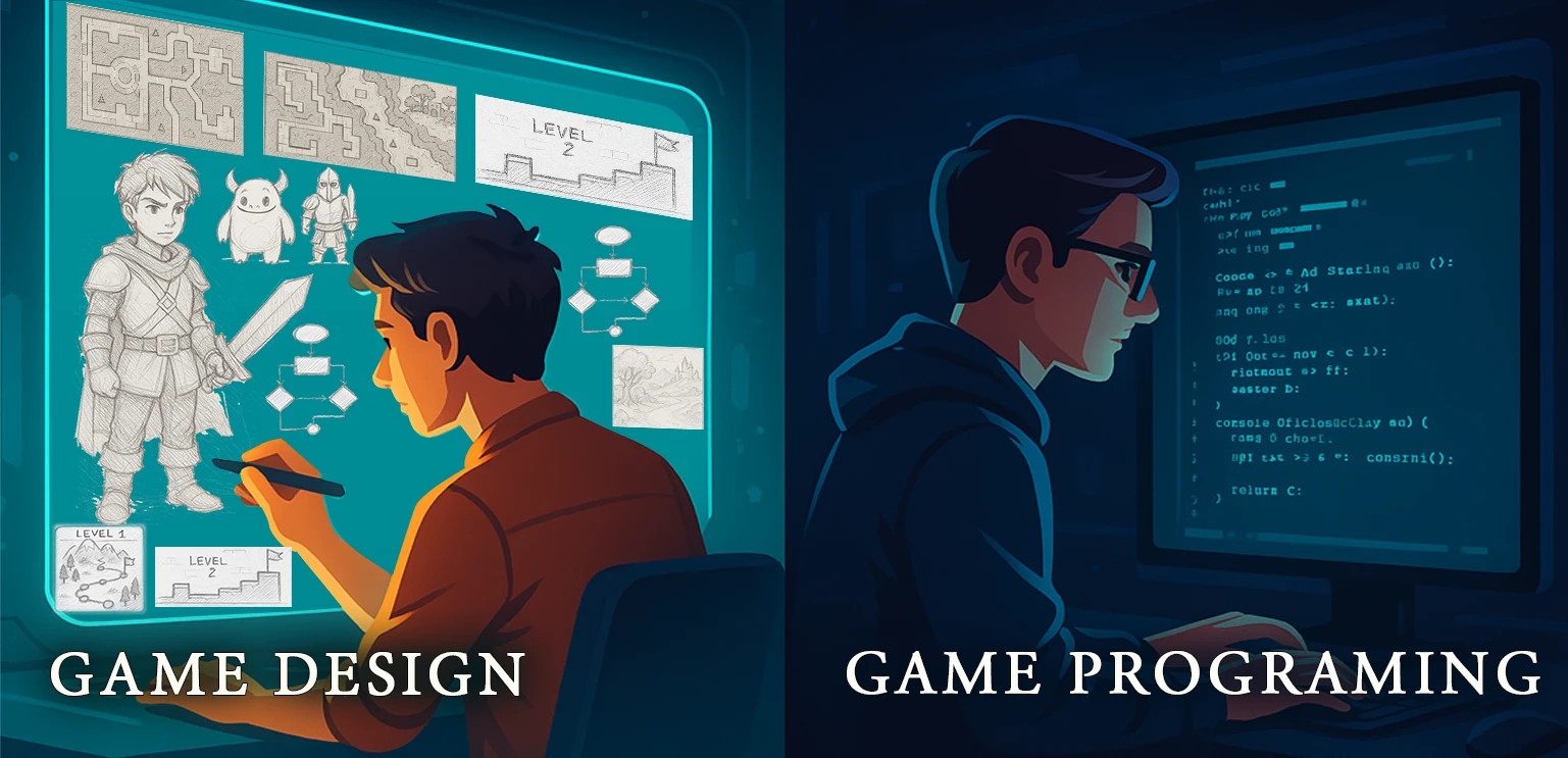 Difference Between Game Design and Game Programming