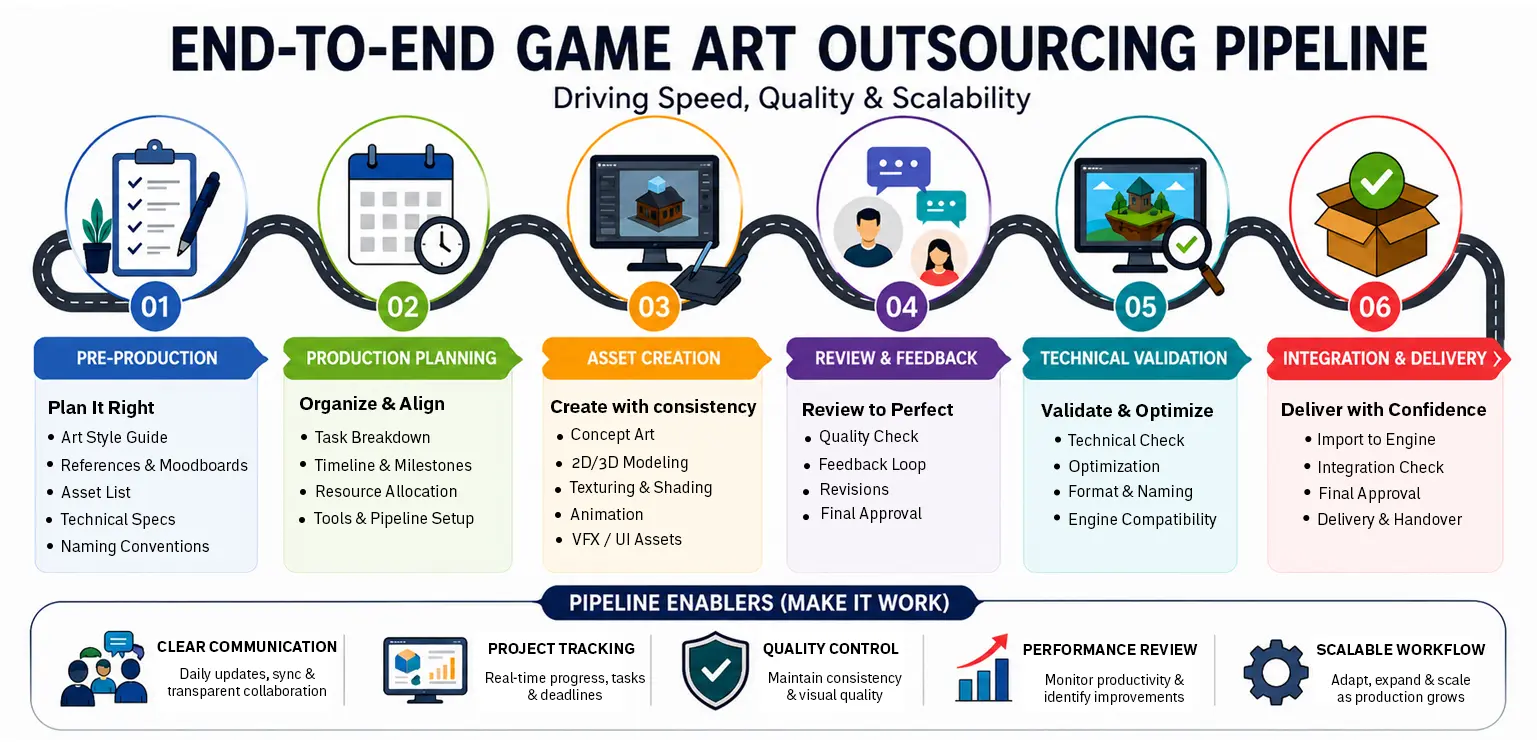 Building a Scalable Game Art Outsourcing Pipeline for Faster Production