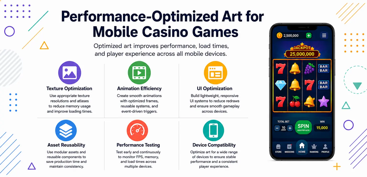 Creating Performance-Optimized Art for Mobile Casino Games