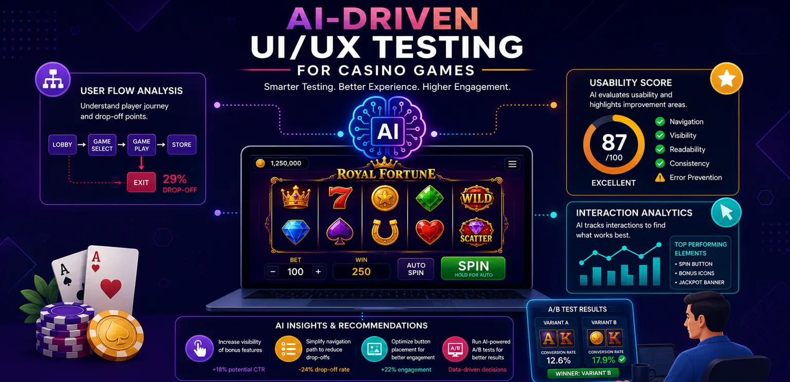 How AI-Driven UI/UX Testing Improves Casino Game Performance