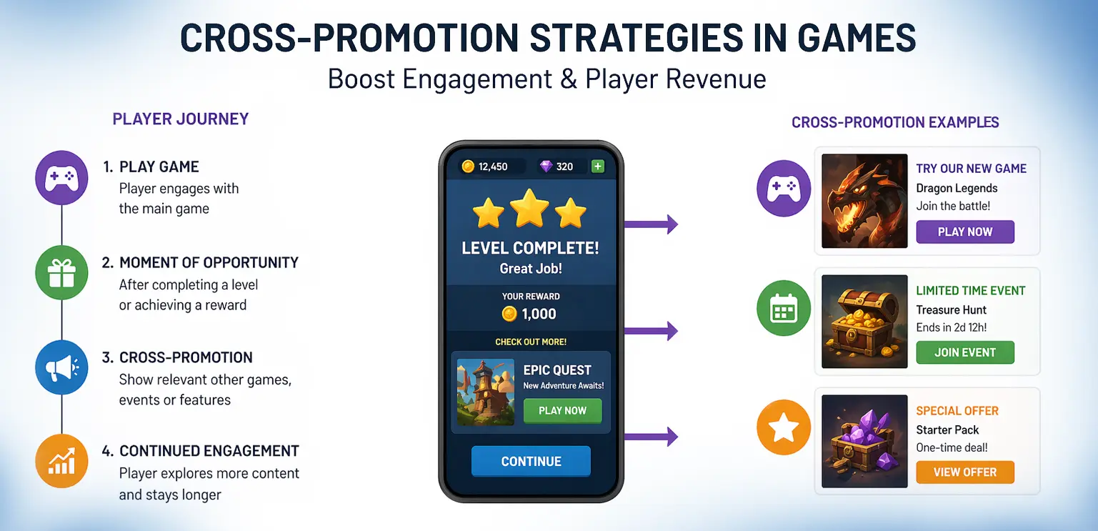 How Cross-Promotion Strategies Boost Engagement & Player Revenue in Games