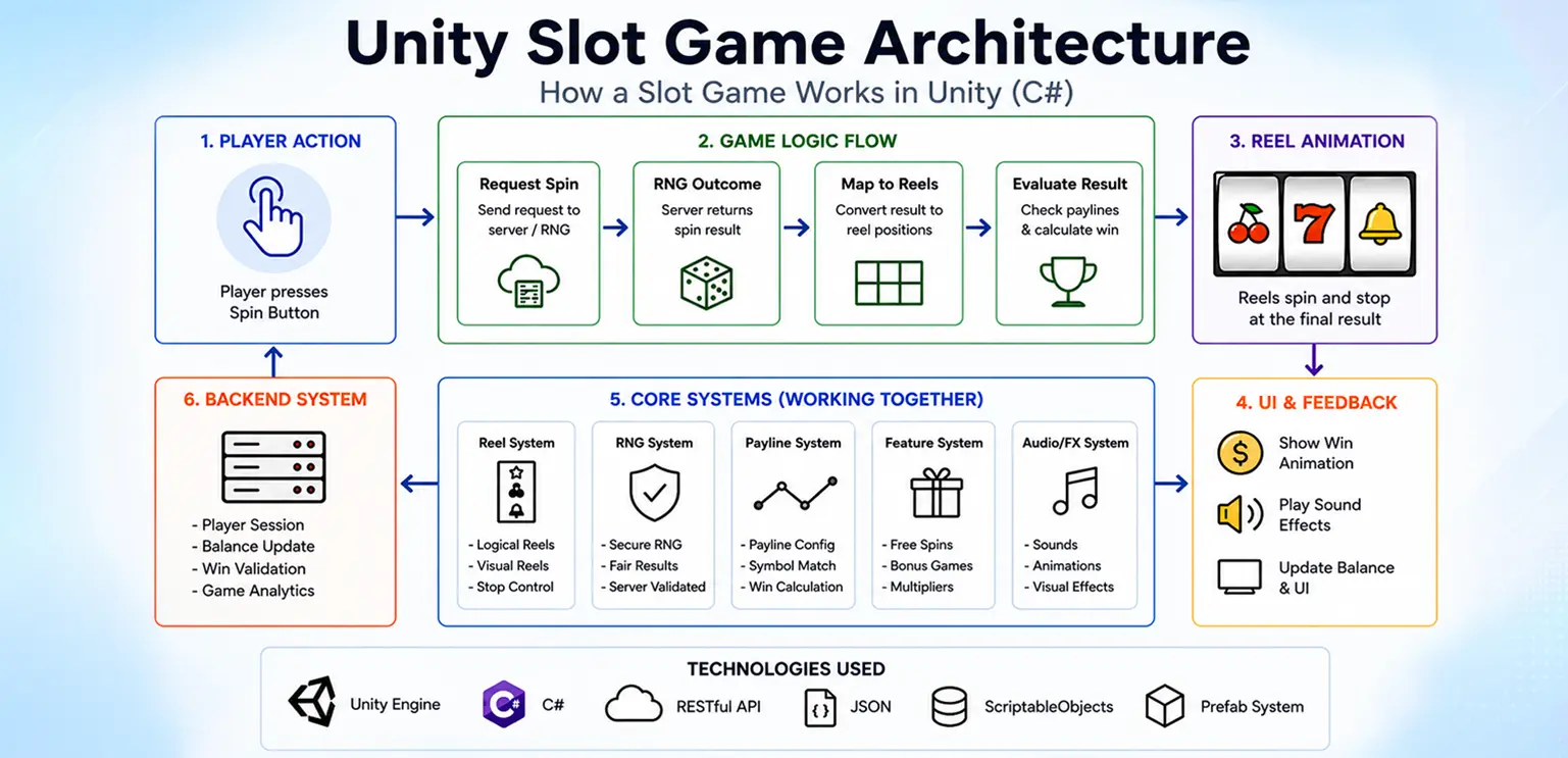 How to Build Slot Games with Unity C# for Casino Platforms
