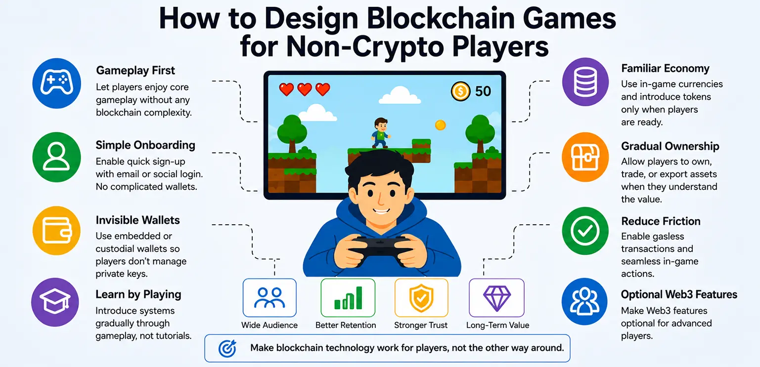 How to Design Blockchain Games for Non-Crypto Players Without Friction