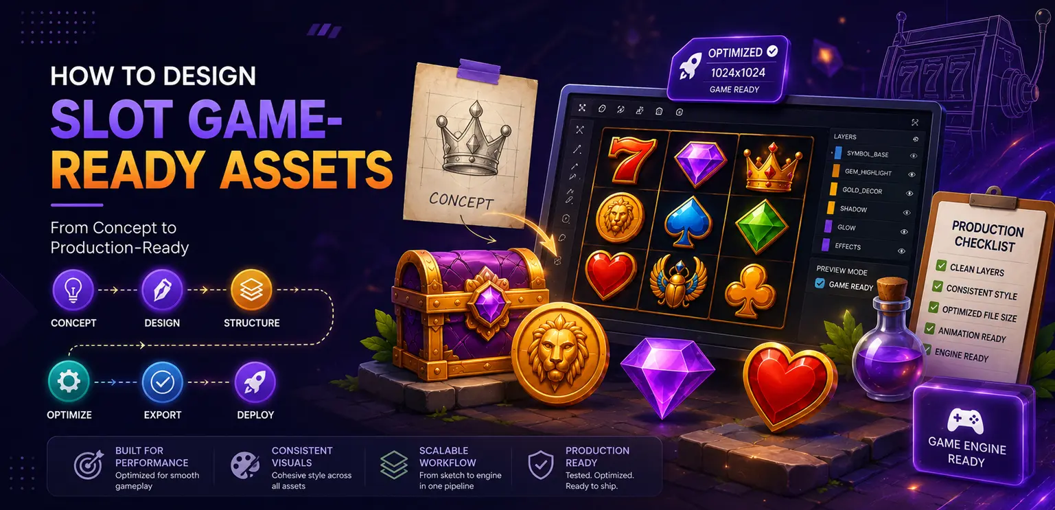 How to Design Production-Ready Slot Game Assets That Perform