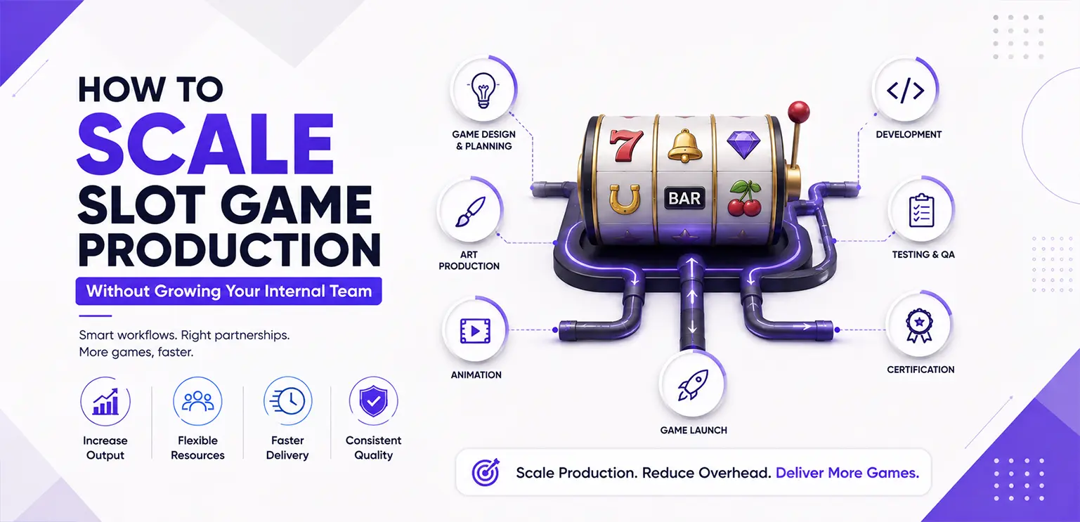 How to Scale Slot Game Production Without Growing Your Internal Team