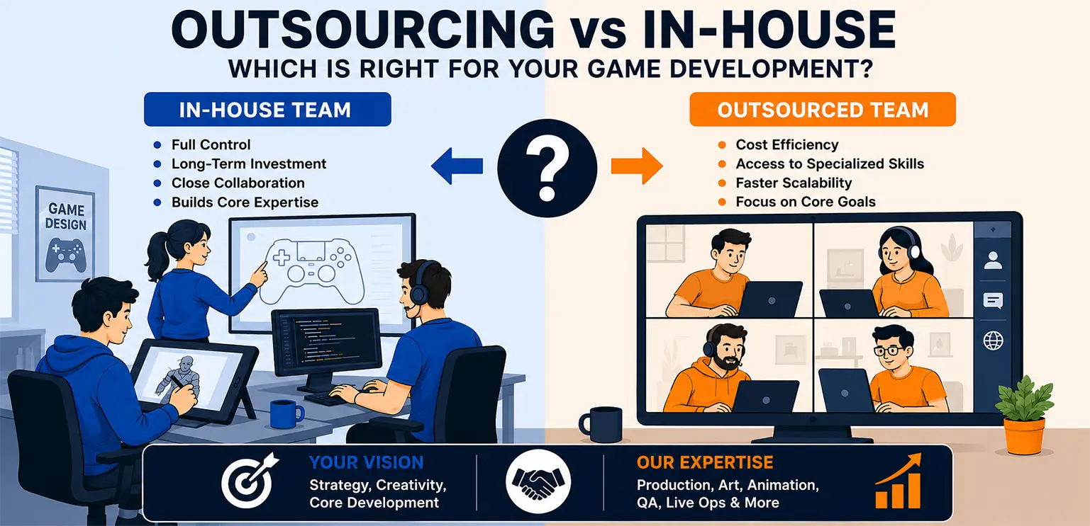 Outsourcing vs In-House Game Development: When Should You Choose Each?