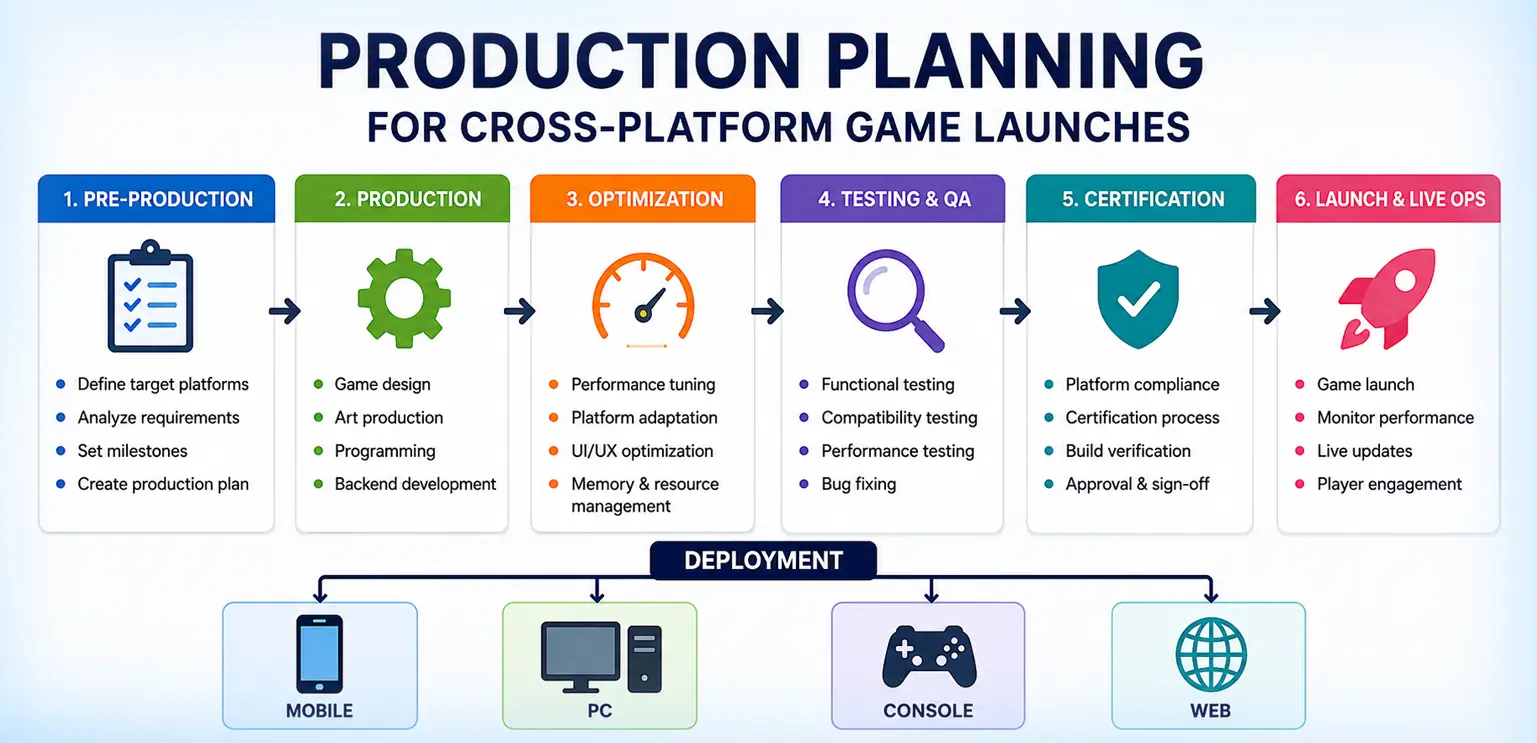 Production Planning Strategies for Successful Cross-Platform Game Launches