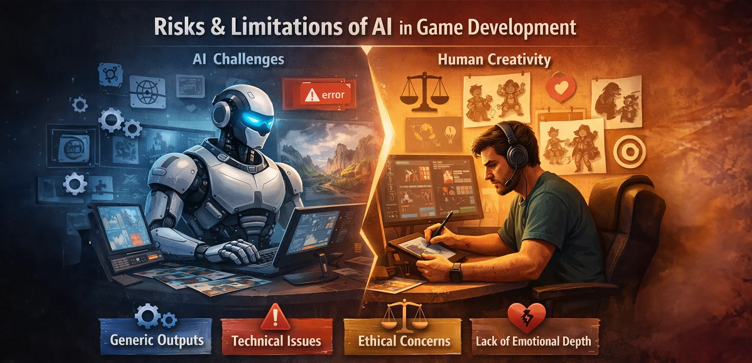 Risks and Limitations of AI in Game Development