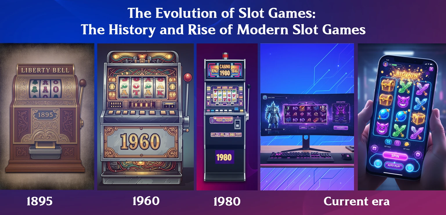 The Evolution of Slot Games: The History and Rise of Modern Slot Games
