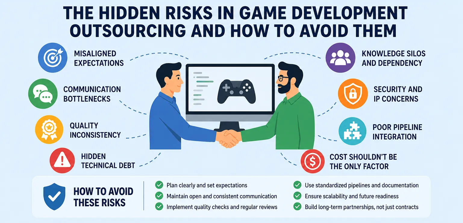 The Hidden Risks in Game Development Outsourcing And How to Avoid Them